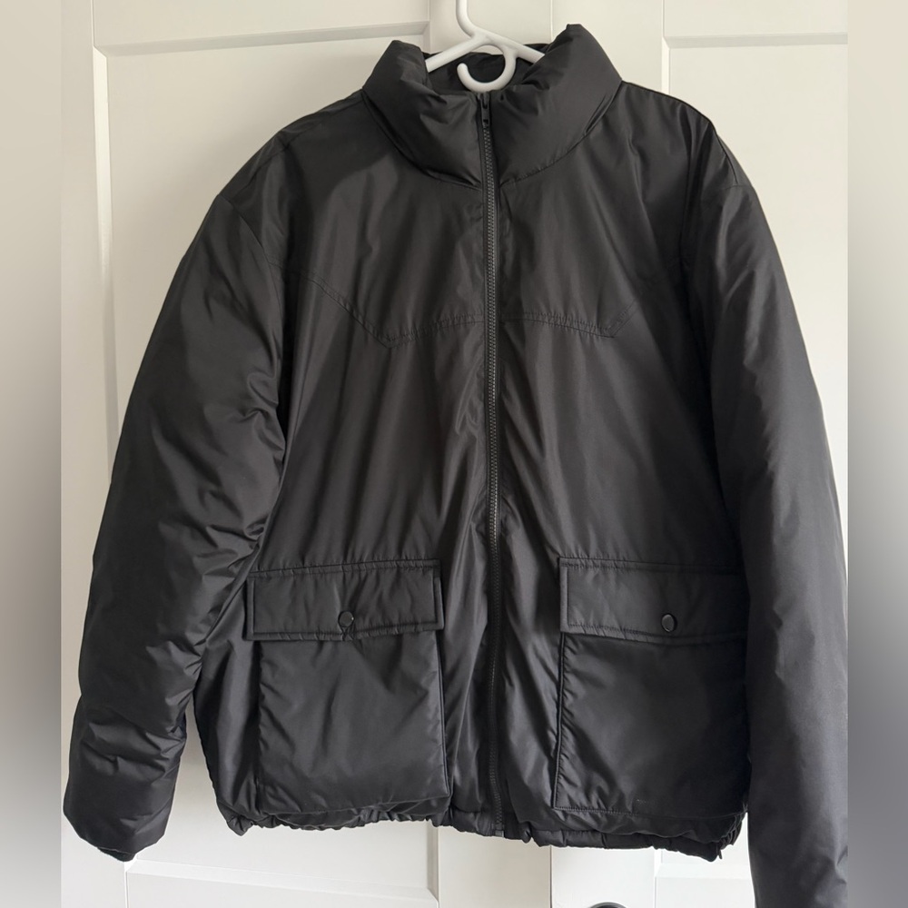GAP Men's Dark Gray Puffer Jacket